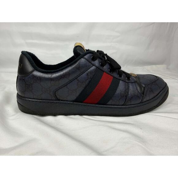 Men\'s Size 12.5 Gucci Screener GG Web Blue SPB-JB 366631 main image 4